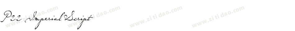 P22 Imperial Script字体转换